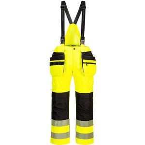 Portwest PW3 Hi-Vis Regen Amerikaanse Overall PW356 - Geel/Zwart