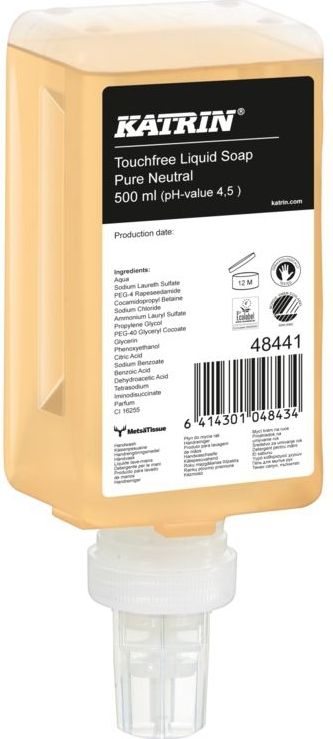12x Katrin touchfree vloeibare zeep Pure Neutral 12x500ml