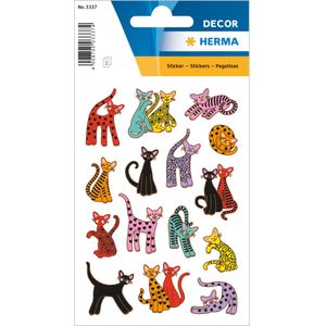 Stickers abstracte katten [10x]