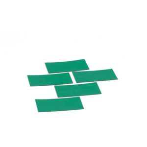 Symbool Rechthoek groen, set van 5 stuks