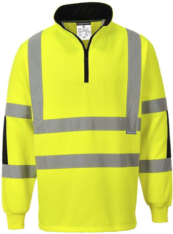 Portwest - B308 Rugby Xenon - Werkshirt - Geel - Hoge Zichtbaarheid - Groot