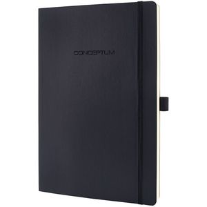 notitieboek Sigel Conceptum Pure softcover A4+ zwart gelinieerd