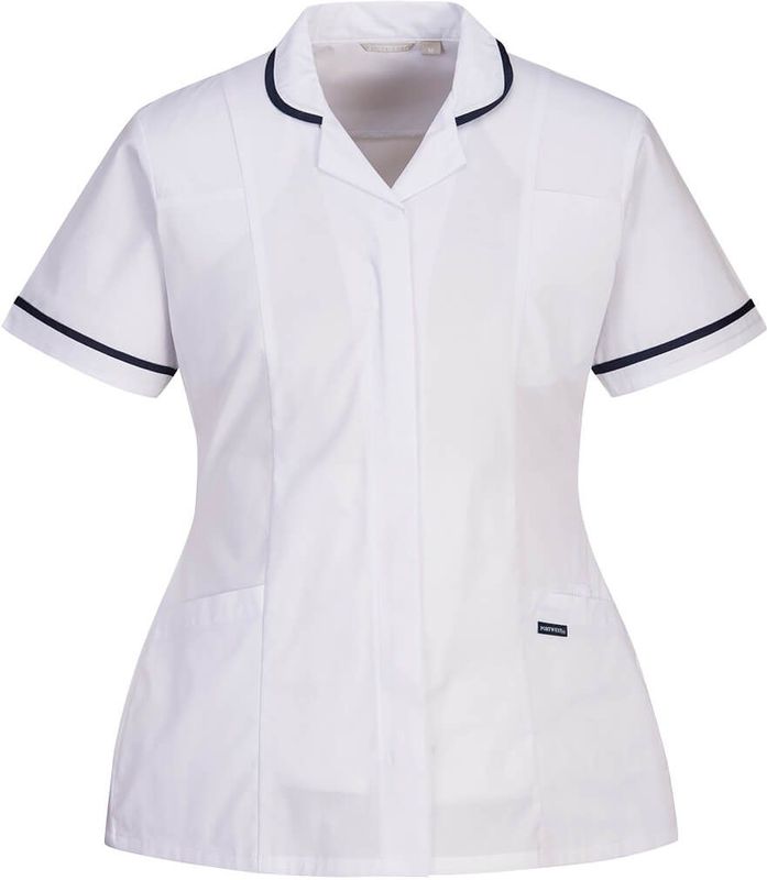 Stretch tuniek voor dames maat L, White