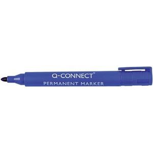 Q-Connect permanente marker, ronde punt, blauw