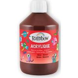 Rainbow acrylverf, flacon van 500 ml, bruin