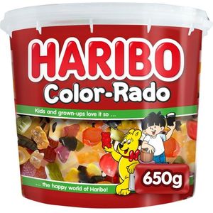 Haribo Color-Rado wine gum  engelse drop 650gram