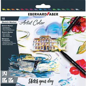 Sketchmarker Eberhard Faber 18 stuks kleuren