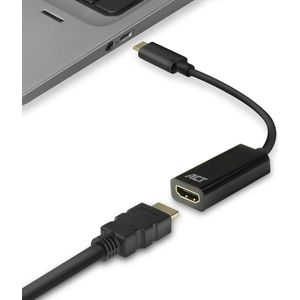 ACT AC7305 video kabel adapter 0,15 m USB Type-C HDMI Type A (Standaard) Zwart (AC7305)