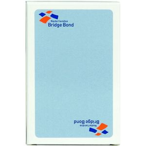 Speelkaarten bridge bond blauw | Doos a 12 pak x 1 stuk | 12 stuks