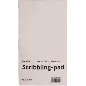 Kladblok Qbasic 12x20cm 150vel 45gr [10x]
