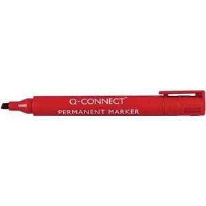 Q-Connect permanente marker, schuine punt, rood