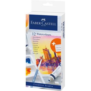 Waterverf Faber-Castell 12 stuks assorti kleuren [6x]