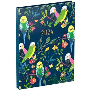 Agenda 2024 Lannoo Paper Salad vogels 7dagen/2pagina's 110x150