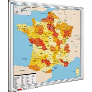 Landkaart bord Softline profiel 8mm, Frankrijk PC