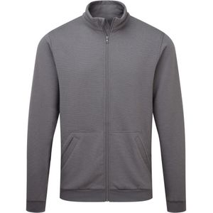 Anti-statisch ESD Sweatshirt met ritssluiting maat L, "Zoom Grey"