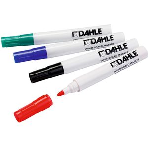 DAHLE 95050 op kleur gesorteerd whiteboardmarkers set van vier