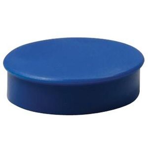 Nobo magneten diameter van 20 mm, blauw, blister van 8 stuks