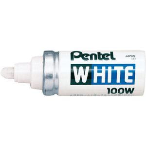 Viltstift Pentel 100W lakmarker rond wit 4mm