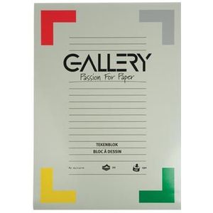 Gallery tekenblok, extra zwaar houtvrij papier, 190 g/mA2, ft 29,7 x 42 cm (A3), blok van 20 vel