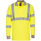 Portwest - Modaflame FR77 - Poloshirt - Geel - Lange Mouw - Vlamvertragend