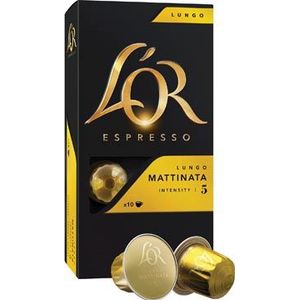 Douwe Egberts koffiecapsules L'or intensity 5, Mattinata, pak van 10 capsules