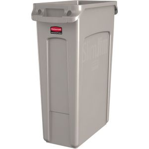 Slim Jim met luchtsleuven 87 ltr, Rubbermaid