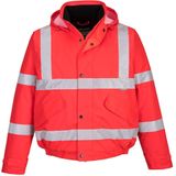 Hi-Vis - Bomberjack - Rood - Maat XL - Windbestendig - Reflecterende Striping