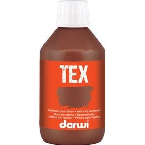 Darwi textielverf Tex, 250 ml, donkerbruin