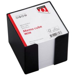 Memokubus Quantore 10x10x9cm zwart met 1000vel