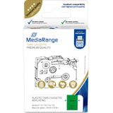 MediaRange Plastic tape cassette, for label printers using Brother TZ-731/TZe-731, permanent adhesive, 12mm, 8m, laminated, blac