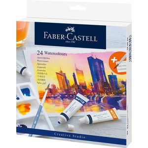 Waterverf Faber-Castell 24 stuks assorti kleuren [3x]