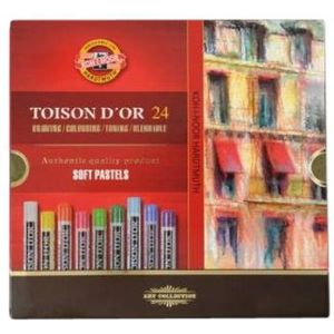 Pastelkrijt Koh-I-Noor Toison 8514 rond 24 stuks assorti