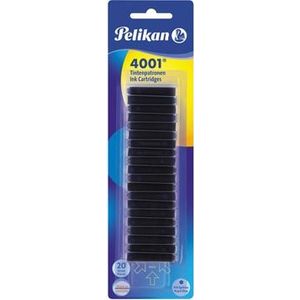 Pelikan inktpatronen 4001 koningsblauw, blister van 20 stuks