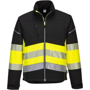 PW3 Hi-Vis Softshell jack Klasse 1 maat XSmall, BkYe