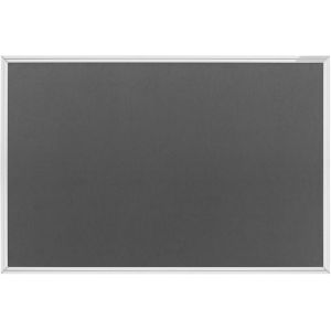 Design Prikbord magnetoplan SP, grijs vilt, 1500 x 1000mm