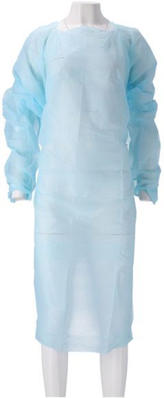 CMT - CPE Schort - Blauw - 115 x 105 cm - 30 mu - 20 Stuks