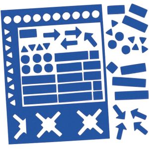 Magnetisch symbool assorti 20mm blauw