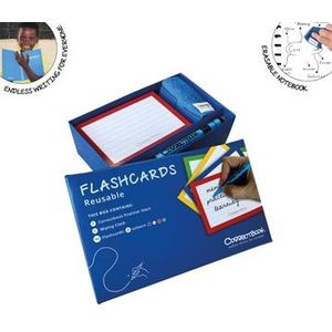 Correctbook Flashcards (systeemkaarten), ft A5, uitwisbaar / herbruikbaar, gelijnd, pak van 144 stuks