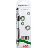 Pentel Hybrid Set Standaard K116-4 Zw-Rd-Bl-Gr