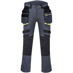 DX4 Broek met afneembare holsterzakken maat UK46 EU62 F, Metal Grey