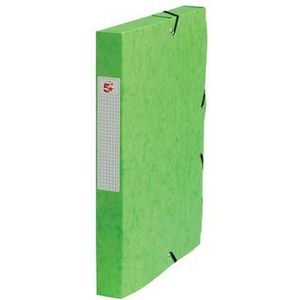 Pergamy elastobox, rug van 4 cm, groen