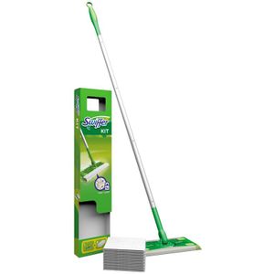 Swiffer Sweeper Kit (1 sweeper + 8 droge schoonmaakdoekjes), -