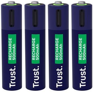 Batterij Trust USB-C oplaadbaar AAA 4 stuks