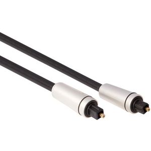 OPTISCHE KABEL - TOSLINK-PLUG NAAR TOSLINK-PLUG / PROFESSIONEEL / 5.0 m / M-M / VERGULD