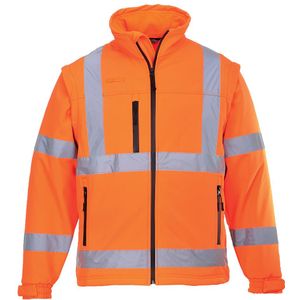 Portwest - Hi-Vis Softshell Jack - Oranje - 3L