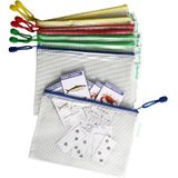 Etui met rits  A5  235 x 165 mm  PVC  Assorti  8 stuks [5x]