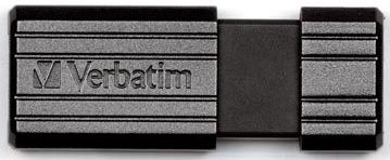Verbatim PinStripe USB 2.0 stick, 8 GB, zwart