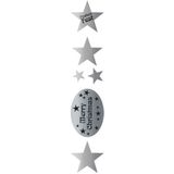 Herma 15135 Kerststicker, sterren, 200 stickers op rol, zilverfolie bedrukt