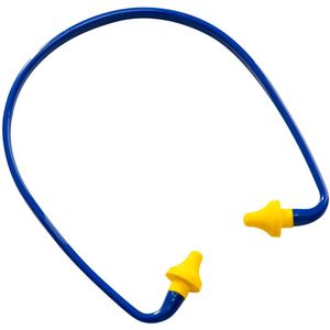 Gebandeerde taps toelopende oordopjes (1 paar) maat , Yellow