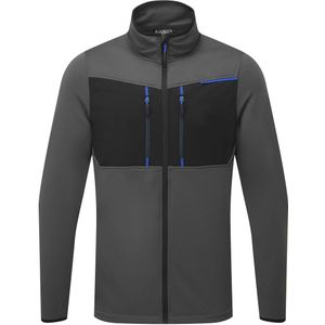 WX3 Fleece met volledige Rits maat L, "Metal Grey"
